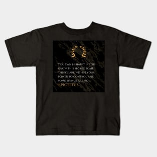 The Happiness Formula: Epictetus's Key to Serenity Kids T-Shirt